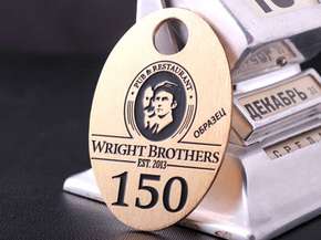 Гардеробный номерок "Wright Brothers"